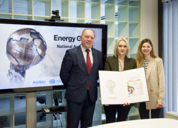 „Energy Globe Award“ nacionalinio nugalėtojo titulas – už programą „Futurepreneurs“